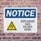 Signmission Explosive Gas Do Not Open OSHA Notice Sign, Plastic, 10in W x 7in L, 2PK OS-2PACK-NS-P-710-L-12275 - alternate 3